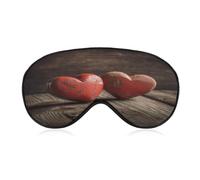 Hand Drawn Heart Pattern Sleep Mask Eye Mask Travel Eye Cover