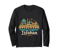 Hand Drawn Isfahan Iran Travel Souvenir Landmark Gift Long Sleeve T-Shirt