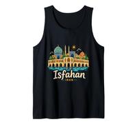Hand Drawn Isfahan Iran Travel Souvenir Landmark Gift Tank Top