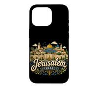 Hand Drawn Jerusalem Israel Travel Souvenir Landmark Gift Case for iPhone 16 Pro