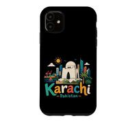 Hand Drawn Karachi Pakistan Travel Souvenir Landmark Gift Case for iPhone 11