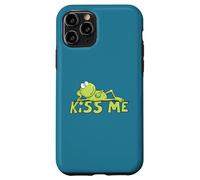 Hand Drawn Kiss Me Frog Cute Cartoon Frog Prince Design Case for iPhone 11 Pro