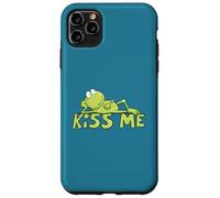 Hand Drawn Kiss Me Frog Cute Cartoon Frog Prince Design Case for iPhone 11 Pro Max