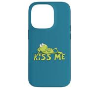 Hand Drawn Kiss Me Frog Cute Cartoon Frog Prince Design Case for iPhone 14 Pro