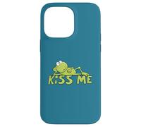 Hand Drawn Kiss Me Frog Cute Cartoon Frog Prince Design Case for iPhone 14 Pro Max