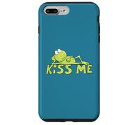 Hand Drawn Kiss Me Frog Cute Cartoon Frog Prince Design Case for iPhone 7 Plus/8 Plus