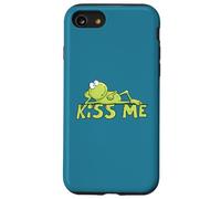 Hand Drawn Kiss Me Frog Cute Cartoon Frog Prince Design Case for iPhone SE (2020) / 7/8