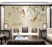Hand Drawn Landscape Tree Branch Flower Art 3D Wallpaper Luxury Home Dining Decor Paste Sofa Living Room The Wall for Bedroom Mural-430cm×300cm