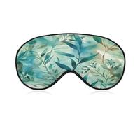 Hand Drawn Leaves Sleep Mask Eye Mask Travel Eye Cover