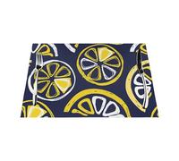 Hand-drawn Lemon, Lemon Slices, Fruit Pattern, Set of 6 Washable PVC Table Mats Placemats For Dining Table Heat Resistant Tray Mats 30x45 cm