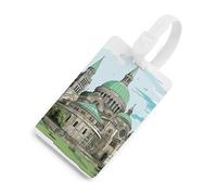 Hand Drawn Lines Luggage Tag Classic Personalized Repeated Luggage Tag Cute Unique Travel Essentials Identifiers for Women Men Baggage Backpack Handbag Suitcase