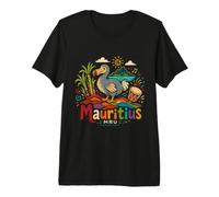 Hand Drawn Mauritius Travel Souvenir Landmark Gift Premium T-Shirt