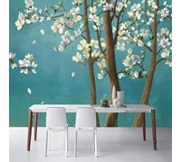 Hand Drawn Minimalist Three Dimensional Trees Flowers 3D Wallpaper Luxury Home Dining Decor Paste Sofa Living Room The Wall for Bedroom Mural-150cm×105cm