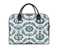Hand Drawn Nautical Pattern Travel Duffle Bag, Large Capacity Weekender Overnight Bags with Internal Pocket, Gym Bag for Women Men