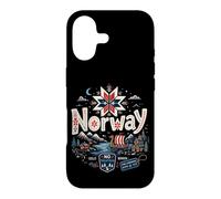 Hand Drawn Norway Travel Souvenir Landmark Gift Case for iPhone 17