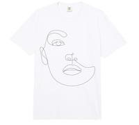 Hand Drawn One Line Art Face Comfort Colors Adult Heavyweight T-Shirt