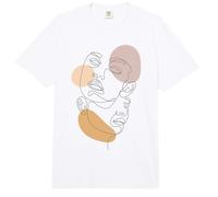 Hand Drawn One Line Art Face Comfort Colors Adult Heavyweight T-Shirt
