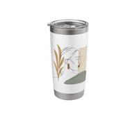 Hand Drawn One Line Art Face Stainless Steel Insulated Tumbler