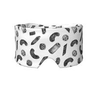 Hand Drawn Pasta, Full Eye Covers Light Blocking Eye Mask Sleep Eye and Ear Muffs