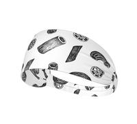 Hand Drawn Pasta,Sports Sweatband for Unisex Multi Headband Elastic Exercise Hairband