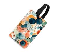 Hand Drawn Pattern Luggage Tag Classic Personalized Repeated Luggage Tag Cute Unique Travel Essentials Identifiers for Women Men Baggage Backpack Handbag Suitcase, Black-style, One Size