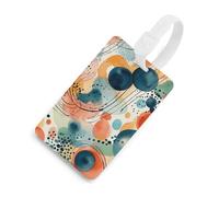 Hand Drawn Pattern Luggage Tag Classic Personalized Repeated Luggage Tag Cute Unique Travel Essentials Identifiers for Women Men Baggage Backpack Handbag Suitcase, White-style, One Size