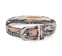 Hand Drawn Peach Flowers Pet Collar, Adjustable Dog Collars with Buckle Stainless Steel D-Ring, Comfortable Collar for Small Medium Dogs and Cats