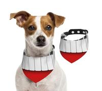 Hand Drawn Piano,Pet Bib Scarf Cats Dog Bandana Dogs Towel Bib Adjustable Pet Scarf,M