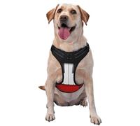 Hand Drawn Piano,Pet Harness,Adjustable Reflective Dog Harness,Pet Leash Vest,XL