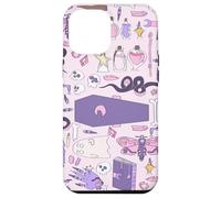 hand drawn pink halloween coffin witch zombie casket grave Case for iPhone 12 Pro Max