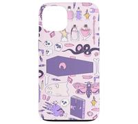 hand drawn pink halloween coffin witch zombie casket grave Case for iPhone 13