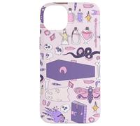 hand drawn pink halloween coffin witch zombie casket grave Case for iPhone 14 Plus