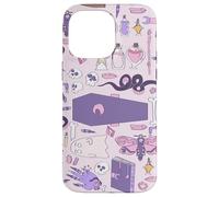 hand drawn pink halloween coffin witch zombie casket grave Case for iPhone 14 Pro Max