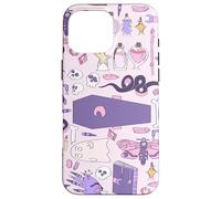 hand drawn pink halloween coffin witch zombie casket grave Case for iPhone 16 Pro Max