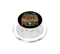Hand Drawn Plovdiv Bulgaria Travel Souvenir Landmark Gift PopSockets PopGrip for MagSafe