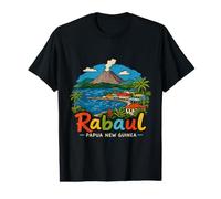 Hand Drawn Rabaul Papua New Guinea Travel Landmark Gift Value Graphic T-Shirt