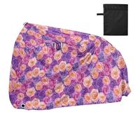Hand Drawn Roses Peach Bike Covers Waterproof Exercise Bike Cover Bikes Accessories