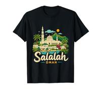 Hand Drawn Salalah Oman Travel Souvenir Landmark Gift Value Graphic T-Shirt