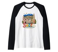 Hand Drawn Salta Argentina Travel Souvenir Landmark Gift Raglan Baseball Tee