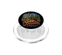 Hand Drawn Sao Paulo Brazil Travel Souvenir Landmark Gift PopSockets PopGrip for MagSafe