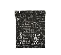 Hand Drawn Science Formulas On Chalkboard for Background, Squeeze Top Wallet Women Storage Bag Small Coin Purse Change Pouch