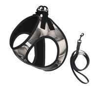 Hand Drawn Teapots And Cups Print Dog Harness,Pet Leash Vest,Adjustable And Reflective Vest,For Small To Medium Dogs