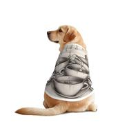 Hand Drawn Teapots and Cups Print Dog Shirts for Pet, Soft Breathable Vest Lightweight Stretchy Pet T-Shirt for Medium Dog