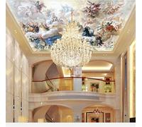 Hand Drawn Three Dimensional Angels Figures Animals 3D Wallpaper Textured Silk Easy Install Living Room Sofa Bedroom Dining Room Home Decoration Wall-400cm×280cm