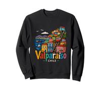 Hand Drawn Valparaiso Chile Travel Souvenir Landmark Gift Sweatshirt