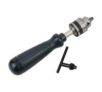 Hand Drill, 0.6-6mm Keyless Chuck with 10pcs Carbide Bits, for PCB Wood Plastic Model Making DIY Craft Tool