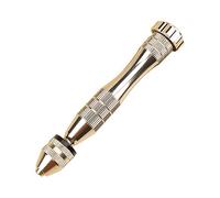 Hand Drill 10 Pcs Twist Drill Bits Precision Pin Vice Drill Set for Nuts Drilling Electronic Assembling, Model Making, Drilling Holes and Woodworking