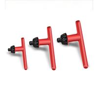 Hand Drill Adjustment Wrench Electric Drill Chuck Wrench Red Rubber Handle Thin Plastic Case Three Piece Set 10/13/16mm