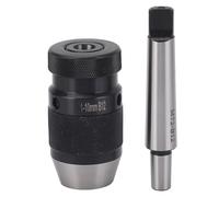 Hand Drill Chuck, 1 to 10mm B12 Multipurpose Drill Chuck and High Strength Arbor with Strong Clamping Force for Milling Machine