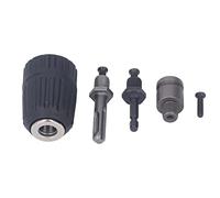 Hand Drill Chuck Set, 2-13mm Electric Drill Chuck Adapter, High ABS Alloy Thread for Aluminum Sheet